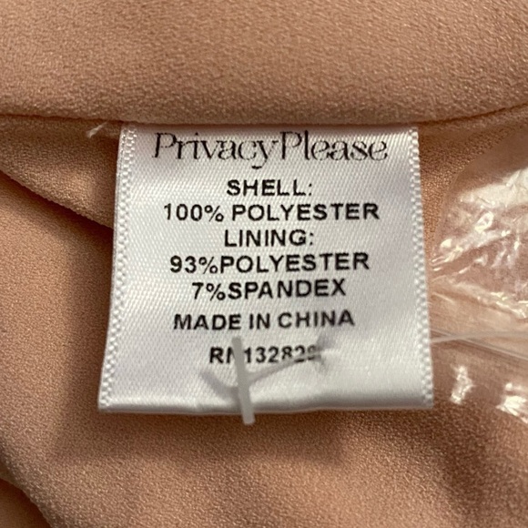 Privacy Please Peach True Wrap Dress Sweetheart Neckline Chiffon Extra Small XS - Picture 3 of 15